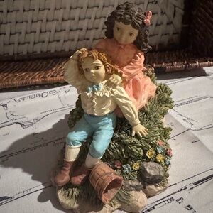 Vintage Hamilton Gifts Jack & Jill Porcelain Figurine Numbered